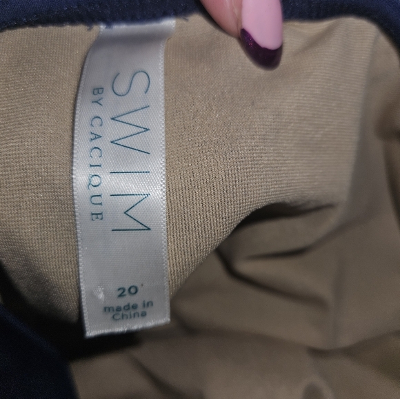 Cacique Navy Blue String Tankini - Picture 4 of 4